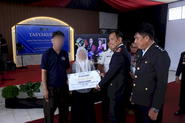 Tasyakuran HBP Ke-62, Kanwil Ditjenpas Sultra Apresiasi Mitra dan Salurkan Bantuan Usaha