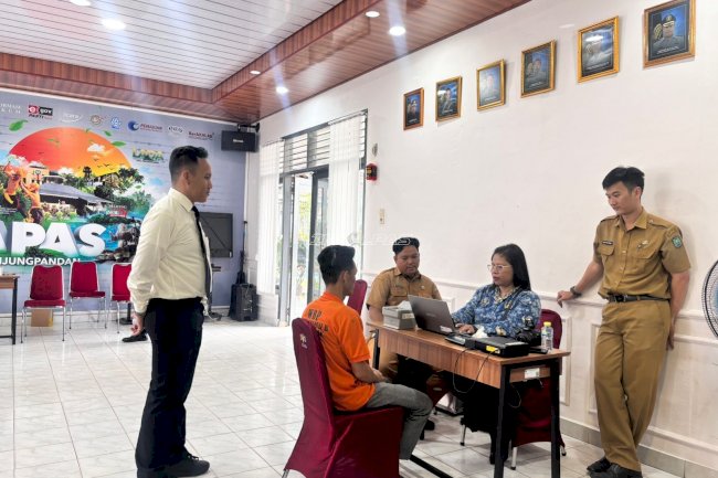 Lapas Tanjungpandan Gandeng Disdukcapil Validasi Data Kependudukan Warga Binaan