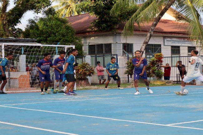 Jelang HBP Ke-62, Lapas Ambon Langsungkan Final Futsal Warga Binaan 