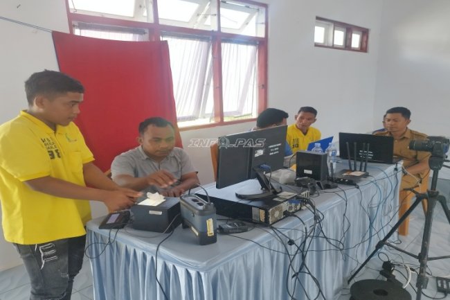 Lapas Namlea Gandeng Disdukcapil Kab. Buru Lakukan Perekaman KTP-el Warga Binaan