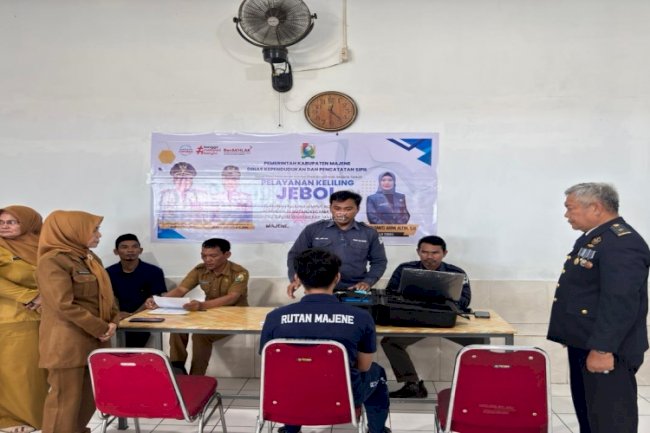 Rutan Majene Gandeng Disdukcapil Kab. Majene Penuhi Hak Identitas Warga Binaan