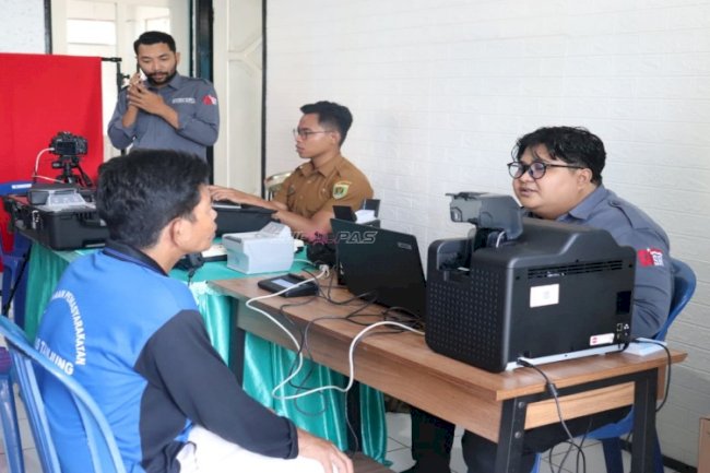 Lapas Tanjung Gandeng Disdukcapil Kab. Tabalong Lakukan Pemadanan NIK Warga Binaan