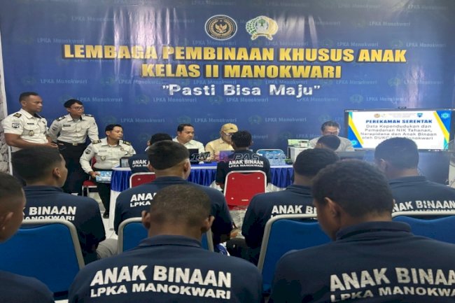 LPKA Manokwari Gandeng Dukcapil Laksanakan Perekaman Data Kependudukan bagi Anak Binaan