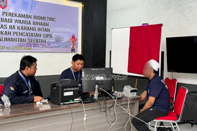 Lapas Narkotika Karang Intan Sinergi dengan Disdukcapil Fasilitasi Adminduk Warga Binaan