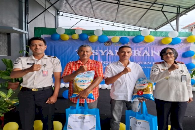 Lapas Ambon Berikan Hadiah Pemenang Lomba HBP Ke-62 dan Bansos untuk Masyarakat