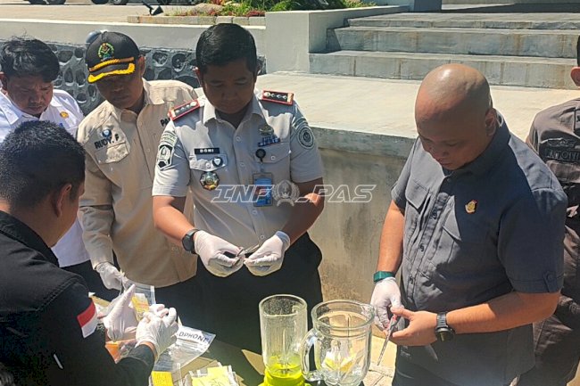 Dukung Penegakan Hukum Tuntas, Lapas Kotabaru Kawal Pemusnahan Barang Bukti di Kejaksaan Negeri
