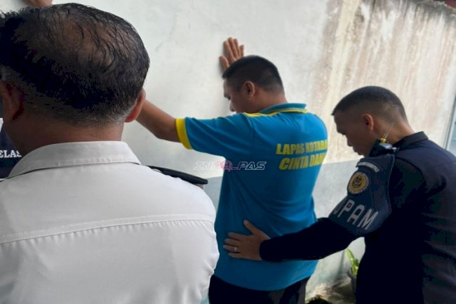 Deteksi Dini Rutin, Lapas Kotabaru Pastikan Kamar Hunian Tetap Layak dan Tertib