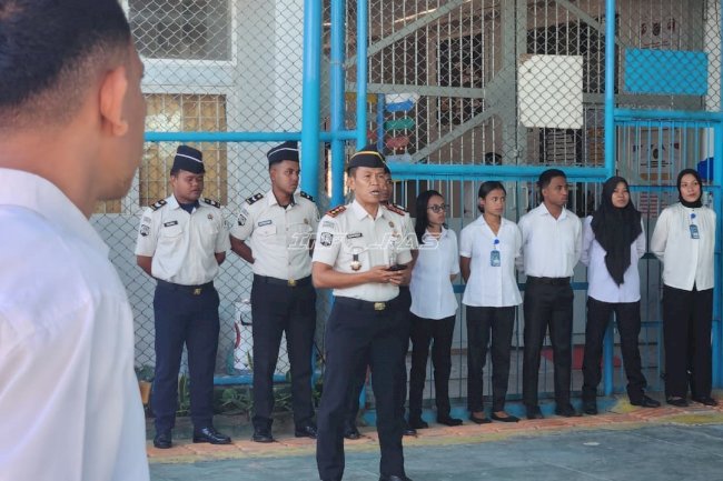 Perkuat Keamanan dan Pembinaan, Kalapas Kalabahi Sampaikan Arahan Dirjenpas