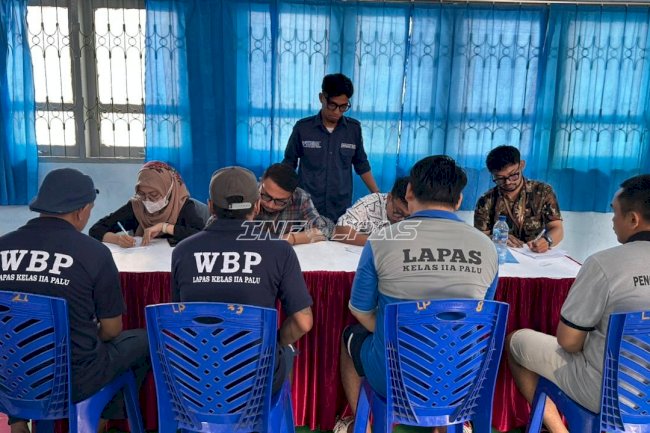 Lapas Palu Laksanakan VCT Mobile, Deteksi Dini HIV/AIDS pada Warga Binaan