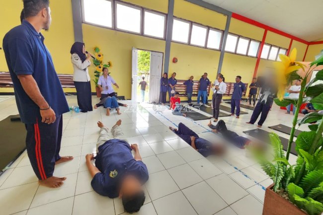 Simulasi BHD di Lapas Tual, Warga Binaan Dibekali Keterampilan Penanganan Darurat