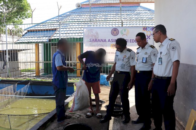 Budidaya Lele Berhasil, Warga Binaan Lapas Tanjung Panen 18 Kg