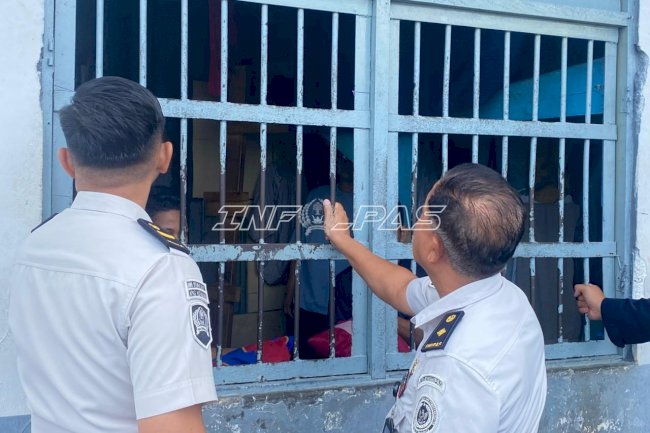Deteksi Dini Kamtib, Lapas Kotabaru Rutin Cek Kamar Hunian dan Brandgang