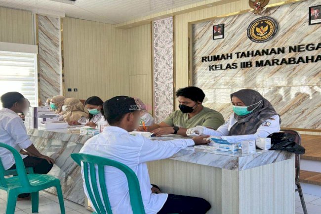 Rutan Marabahan Gandeng Dinkes Batola dan Puskesmas Marabahan, Gelar Skrining HIV, Hepatitis, dan TBC bagi Warga Binaan