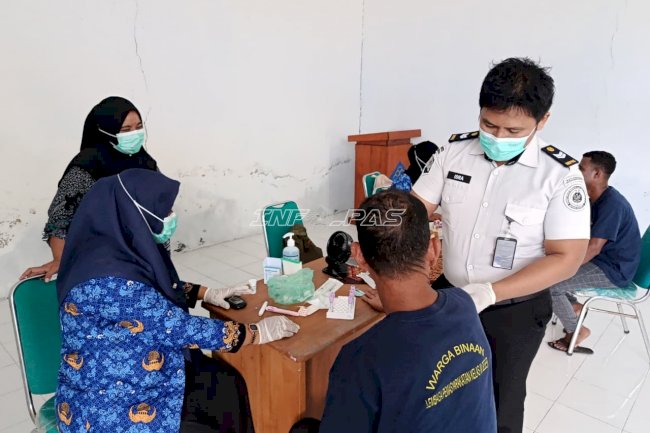 Lapas Geser Gandeng Puskesmas Gelar Skrining TB-HIV dan Pemeriksaan Kesehatan Gratis