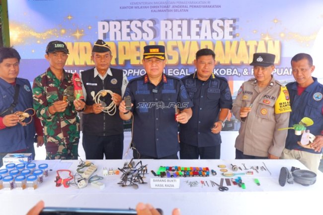 Pemasyarakatan Kalsel Berikrar Bersih dari Handphone Ilegal, Narkoba, dan Penipuan
