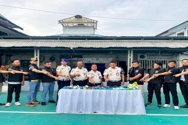 Intensifkan Razia Rutin, Lapas Kotabaru Cegah Potensi Gangguan Kamtib
