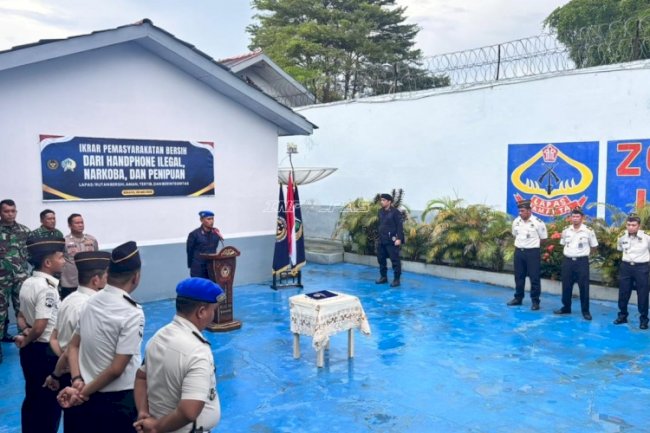 Lapas Sekayu Gelar Ikrar Pemasyarakatan Bersih dari Handphone, Narkoba, dan Penipuan