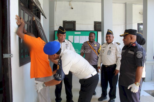 LPKA Manokwari Wujudkan Pemasyarakatan Bersih lewat Ikrar dan Razia