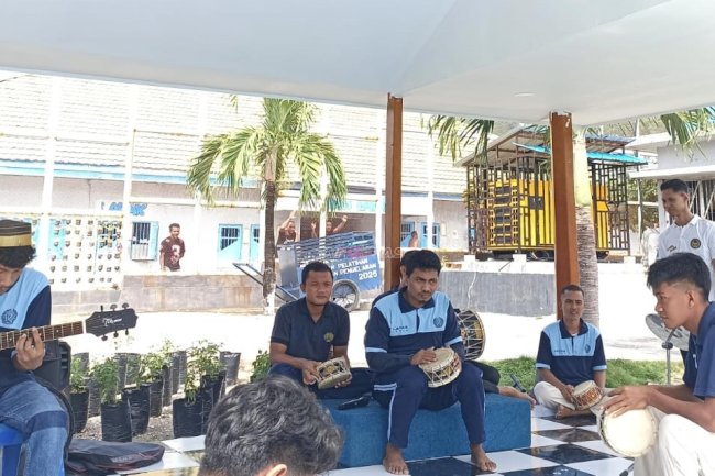 Gema Selawat dari Lapas Luwuk, Warga Binaan Tekuni Seni Marawis