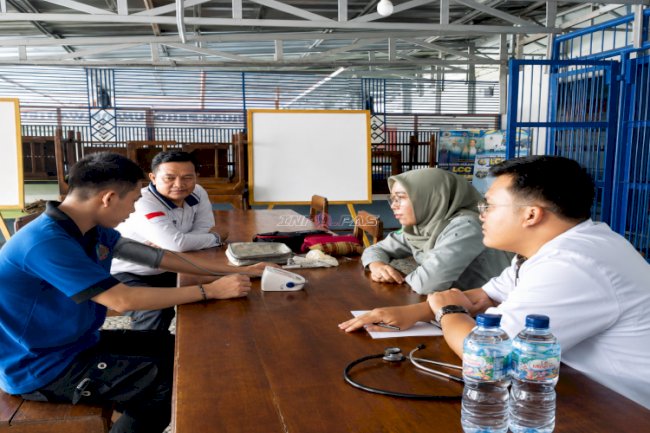 Lapas Sekayu Gandeng Puskesmas Balai Agung, Periksa Kesehatan Jiwa Warga Binaan