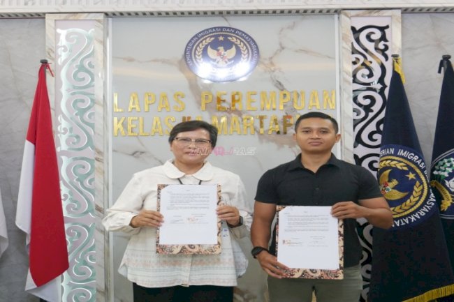 Lapas Perempuan Martapura Sepakati PKS Program Desa Binaan dengan Kel. Tanjung Rema Darat