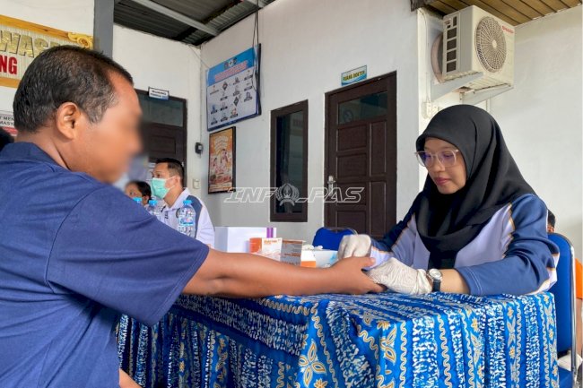 Lapas Banjarmasin Gelar VCT HIV dan Sifilis Perkuat Deteksi Dini Penyakit Menular