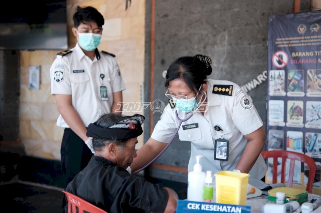 Lapas Tabanan Hadirkan Kepedulian Sosial lewat Layanan Kesehatan Gratis bagi Pengunjung