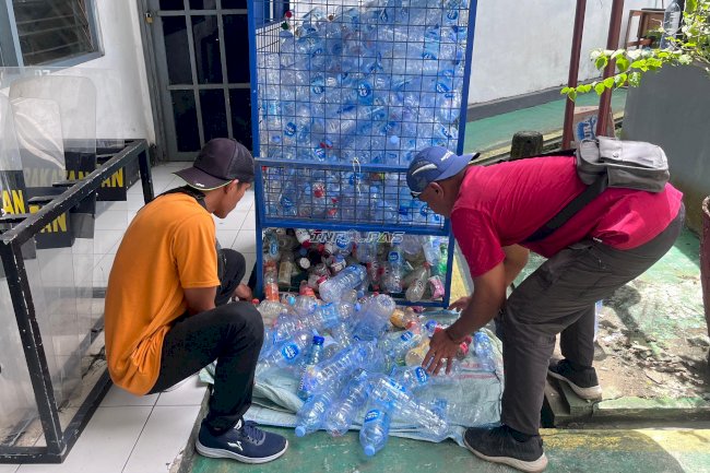 Rutan Barabai Optimalkan Pengelolaan Sampah, 22 Kg Botol Plastik Disalurkan ke DLH HST