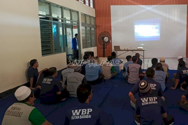 Rutan Barabai Tingkatkan Literasi Warga Binaan lewat Nonton Film Edukatif