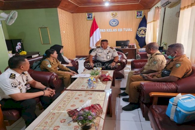 Lapas Tual Gandeng Dinkes Kab. Malra Lakukan Quality Control Depot Air dan IPAL Dapur