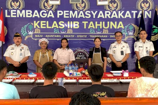 Warga Binaan Lapas Tahuna Belajar Olah Jagung Jadi Puding Hercules