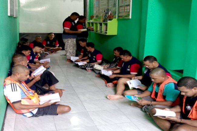Isi Waktu dengan Kegiatan Positif, Warga Binaan Lapas Wahai Budayakan Literasi