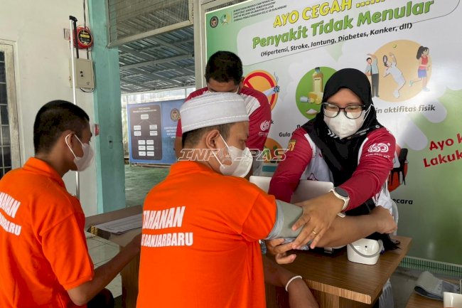 Lapas Banjarbaru Perkuat Pengawasan Kesehatan, 100 Warga Binaan Jalani Skrining Penyakit Menular