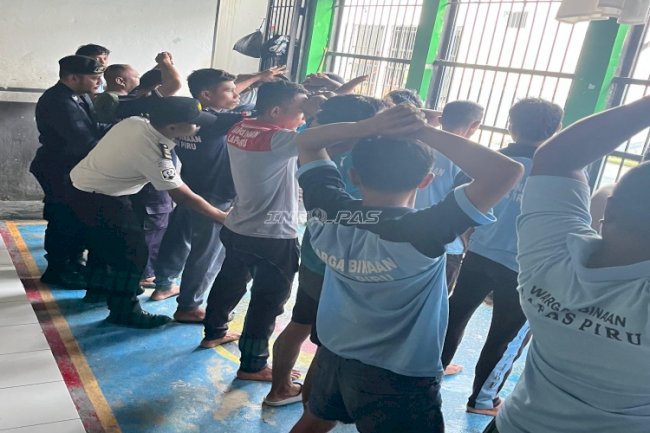 Lapas Piru Intensifkan Penggeledahan, Perkuat Deteksi Dini Gangguan Kamtib