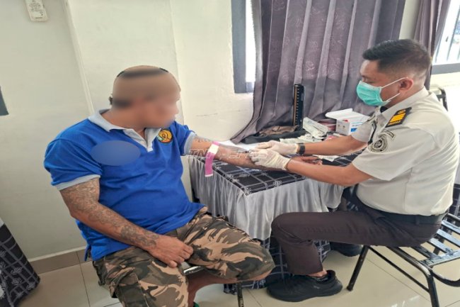 Perkuat Layanan Kesehatan, Petugas Lapas Palu Periksa 11 Warga Binaan Suspek Penyakit Menular