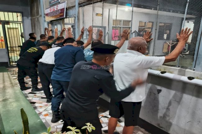 Gandeng Koramil Wahai, Lapas Wahai Gelar Razia Mendadak Usai Libur Panjang