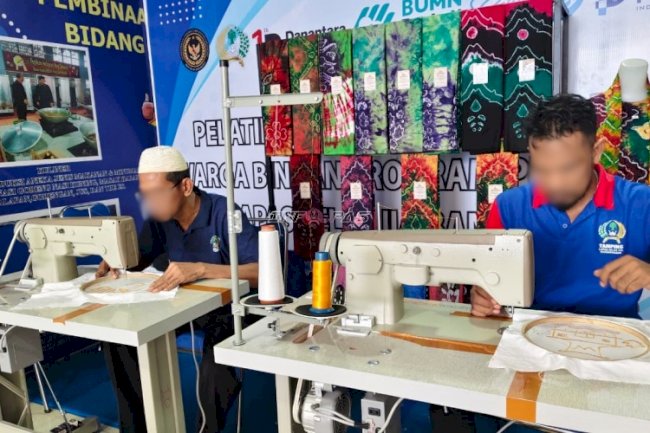 Lapas Banjarmasin Latih Warga Binaan Keterampilan Bordir, Tingkatkan Kemandirian dan Bekal Usaha