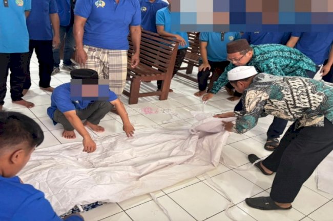 Rutan Rantau Gelar Praktik Kepengurusan Jenazah bersama Kemenag Kab. Tapin dan Mahasiswa UIN Antasari Banjarmasin