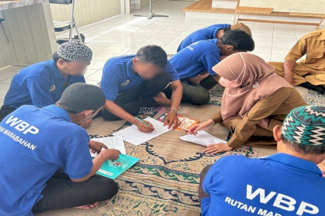 Tingkatkan Literasi Warga Binaan, Rutan Marabahan Gandeng SPNF SKB Barito Kuala