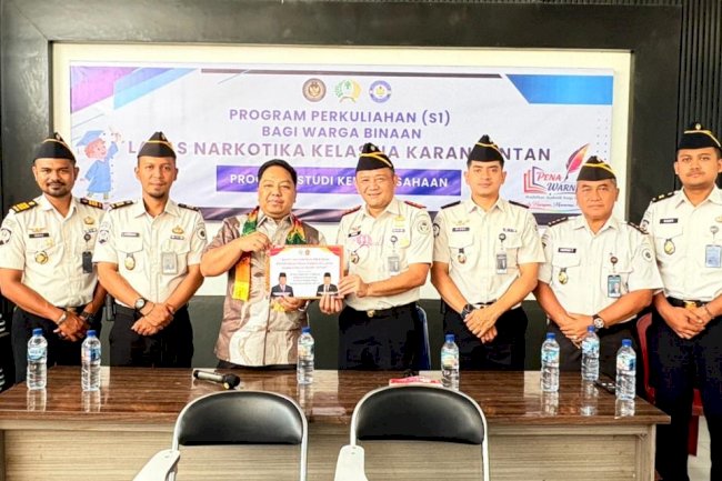 Lapas Narkotika Karang Intan Terima Sarpras Program “Pena Warna” dari Anggota Komisi XIII DPR RI