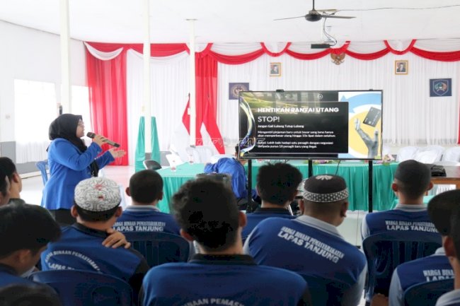Lapas Tanjung dan Mahasiswa KKN UIN Antasari Sosialisasi Bahaya Judi Online kepada Warga Binaan