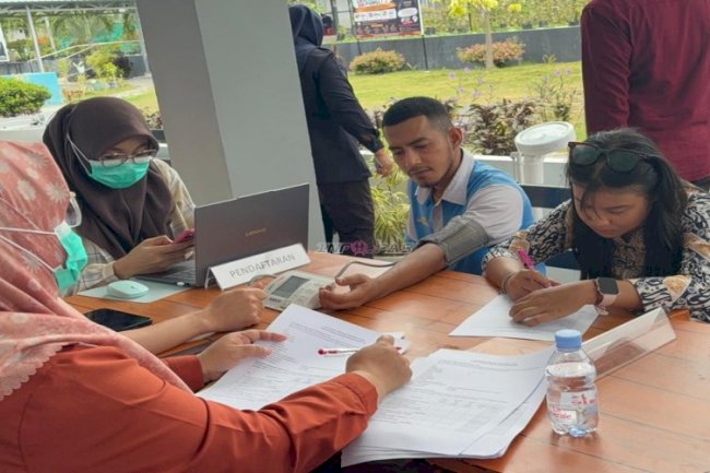 Lapas Luwuk Fasilitasi Cek Kesehatan Gratis bagi Petugas dan Warga Binaan