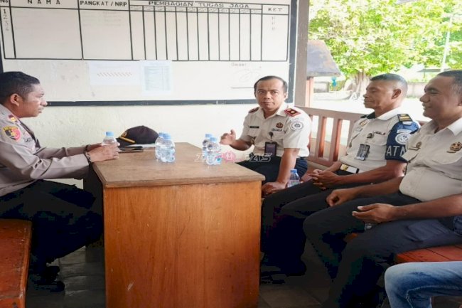 Jalin Koordinasi Strategis, Kalapas Geser Sambangi Koramil Geser dan Polsek Seram Timur
