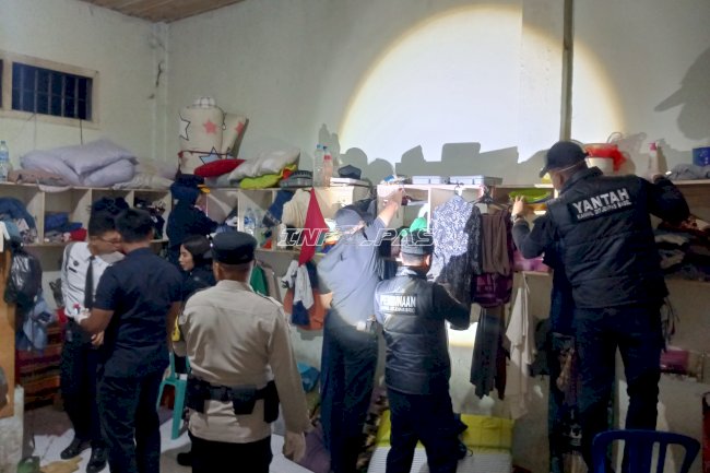 Kanwil Ditjenpas Babel Gandeng APH Gelar Razia Gabungan di Lapas Sungailiat