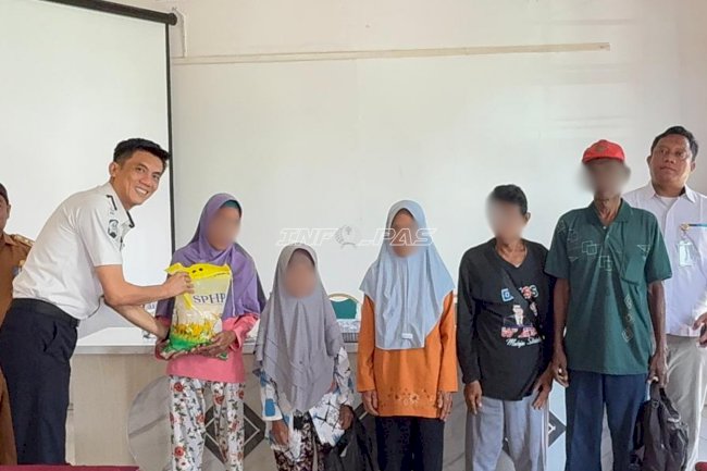 Lapas Tanjungpandan Gelar Pemeriksaan Kesehatan Gratis, Baksos, dan Pasar Murah di Desa Cerucuk