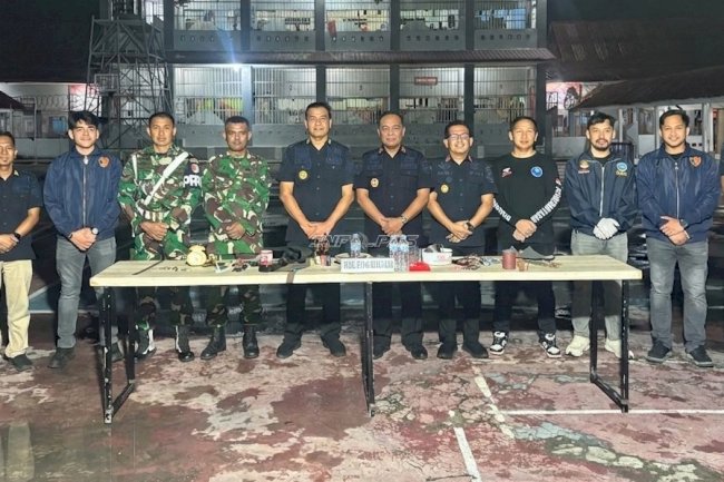 Kanwil Ditjenpas Sulbar Gandeng TNI, Polri, dan BNNP Gelar Razia di Rutan Mamuju