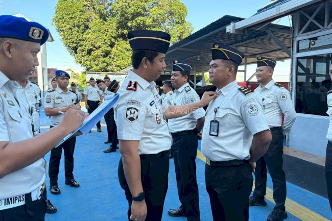 Perkuat Disiplin Pegawai, Lapas Kotabaru Laksanakan Opdistib Atribut Dinas dan Kendaraan Pegawai