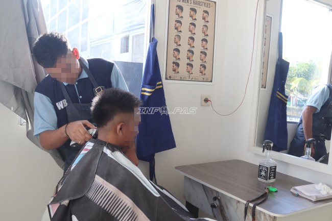 Barbershop Modern Jadi Sarana Pembinaan Kreatif di Lapas Batulicin