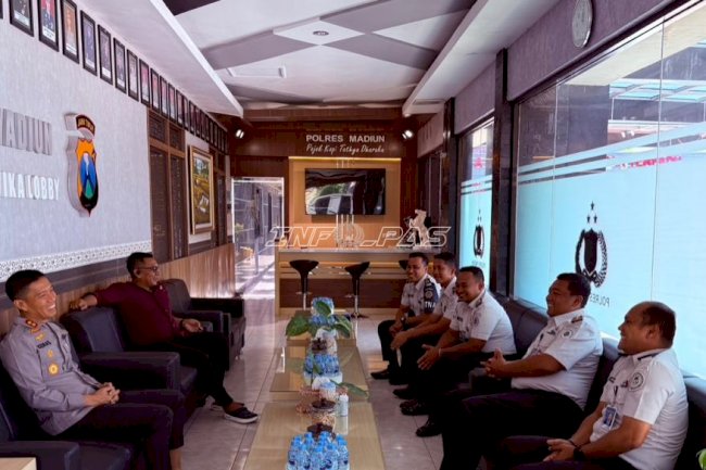 Perkuat Sinergi Kamtib, Kalapas Pemuda Madiun Sambangi Polres Madiun Kabupaten