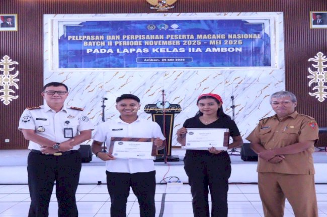 Pelepasan Peserta Magang di Lapas Ambon, Momen Perpisahan Penuh Kehangatan